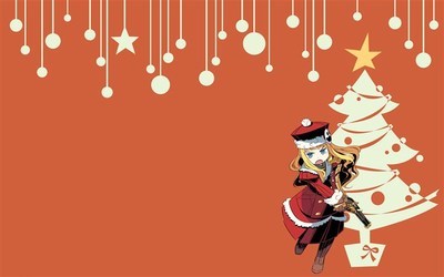 二次元动漫美女圣诞节精美桌面壁纸桌面壁纸3-46kb