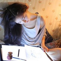 文静又文艺范唯美女生看书头像:真正的放下,就-10kb