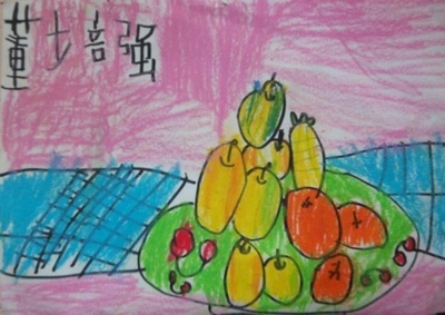 秋天的水果简儿童画