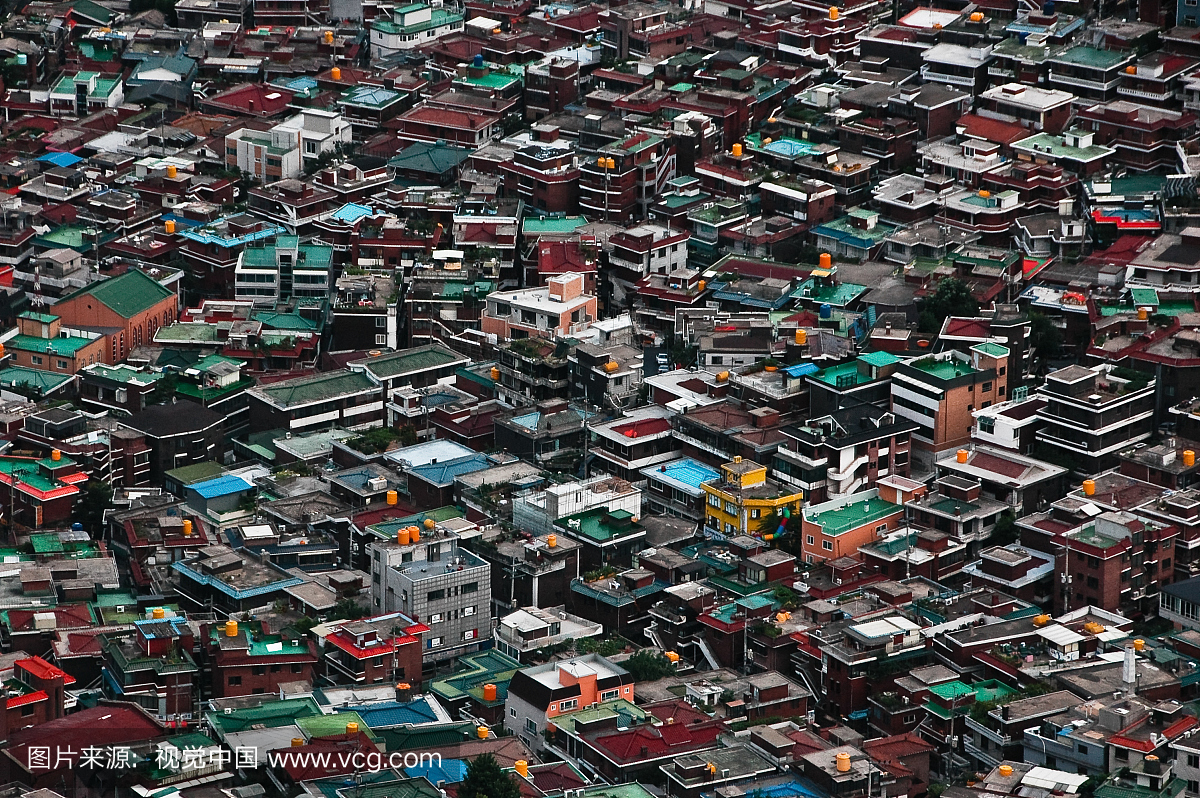 首尔人口稠密的社区。