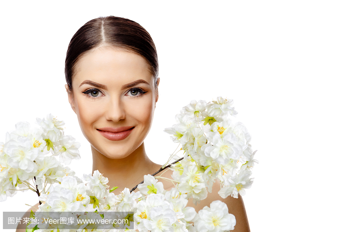 正面视角,青少年,美容,SPA美容