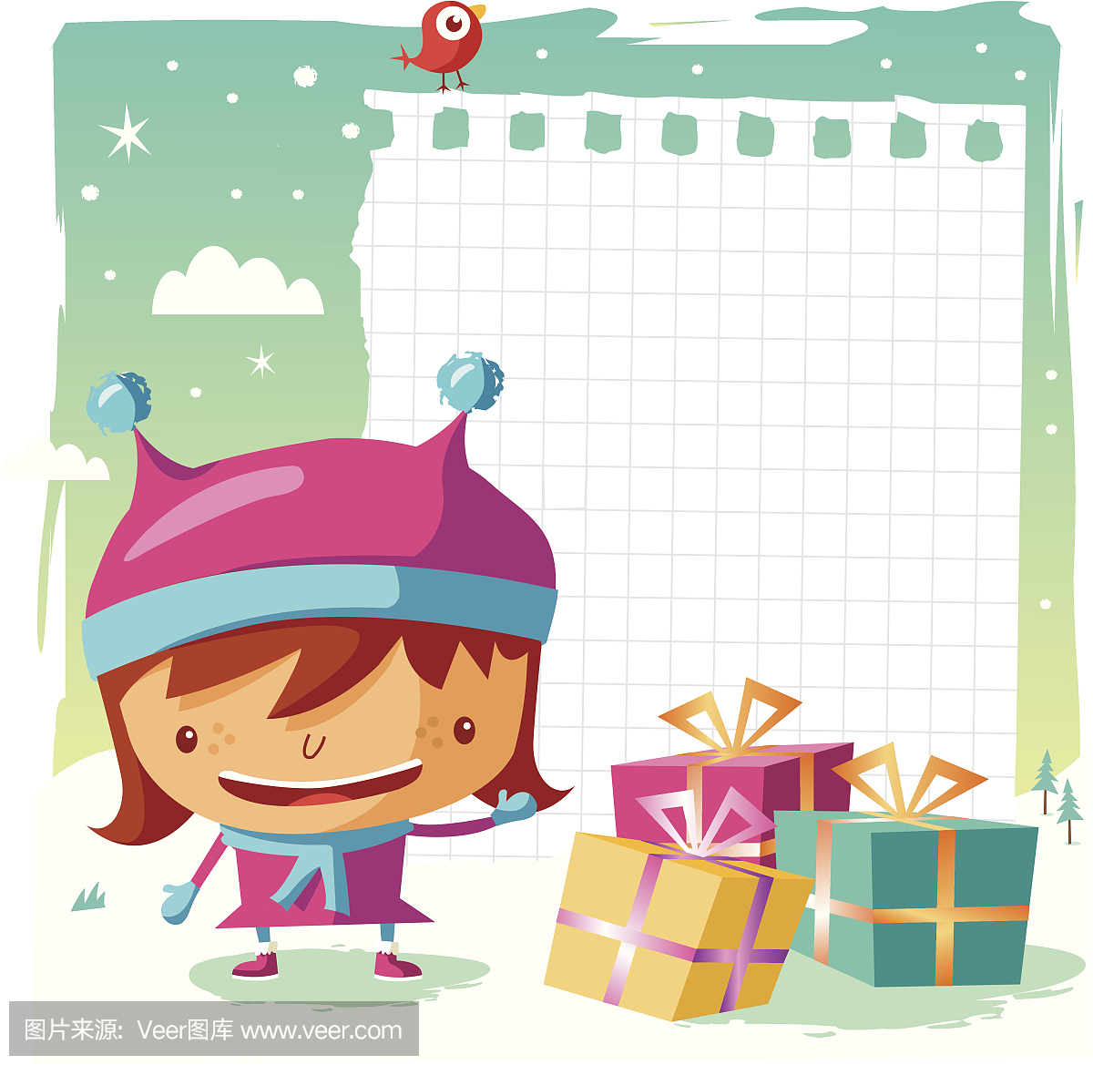 圣诞节 - 小女孩和她的愿望清单