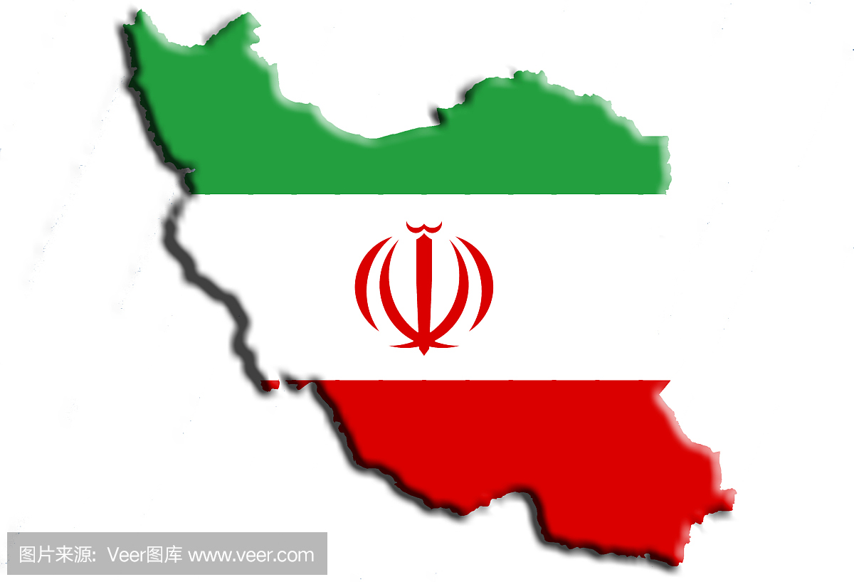 伊朗国旗地图