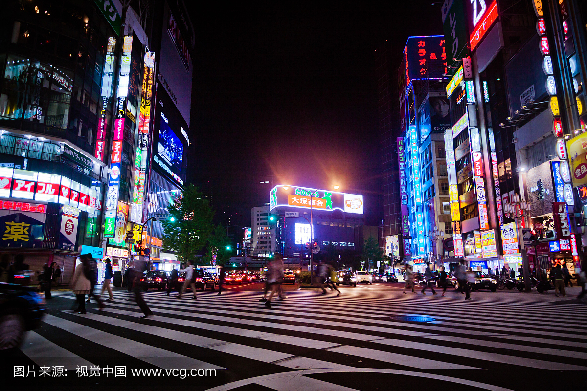 人,日本,歌舞伎町,照明设备