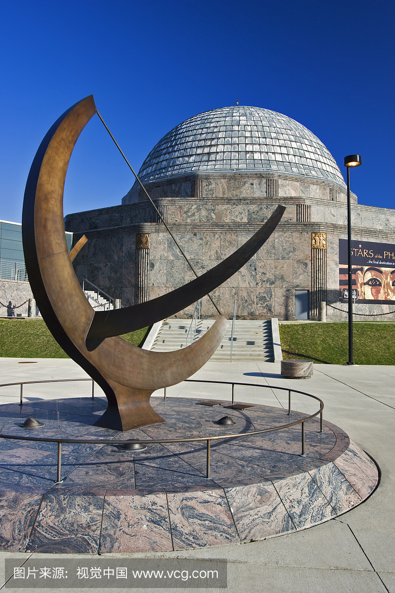 美国,伊利诺伊州,芝加哥,阿德勒天文馆,户外