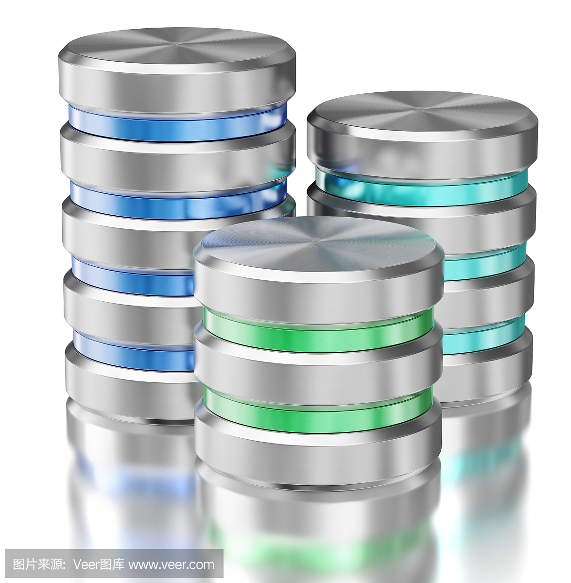 硬盘驱动器数据存储数据库图标符号