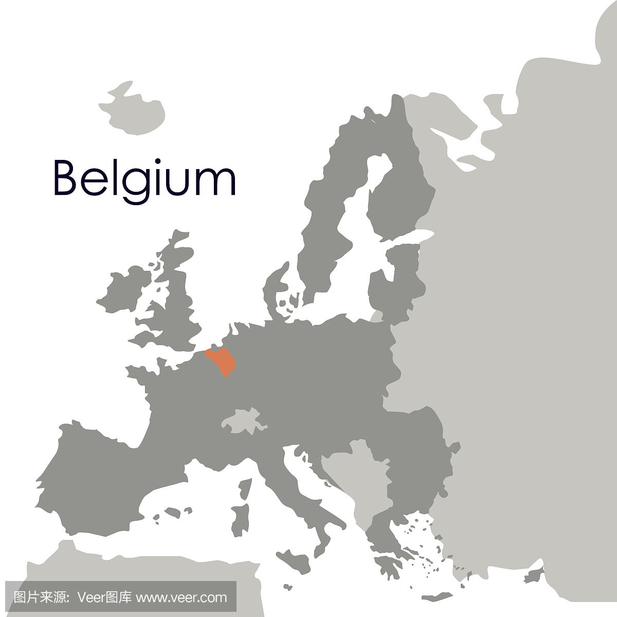 分离比利时地图设计