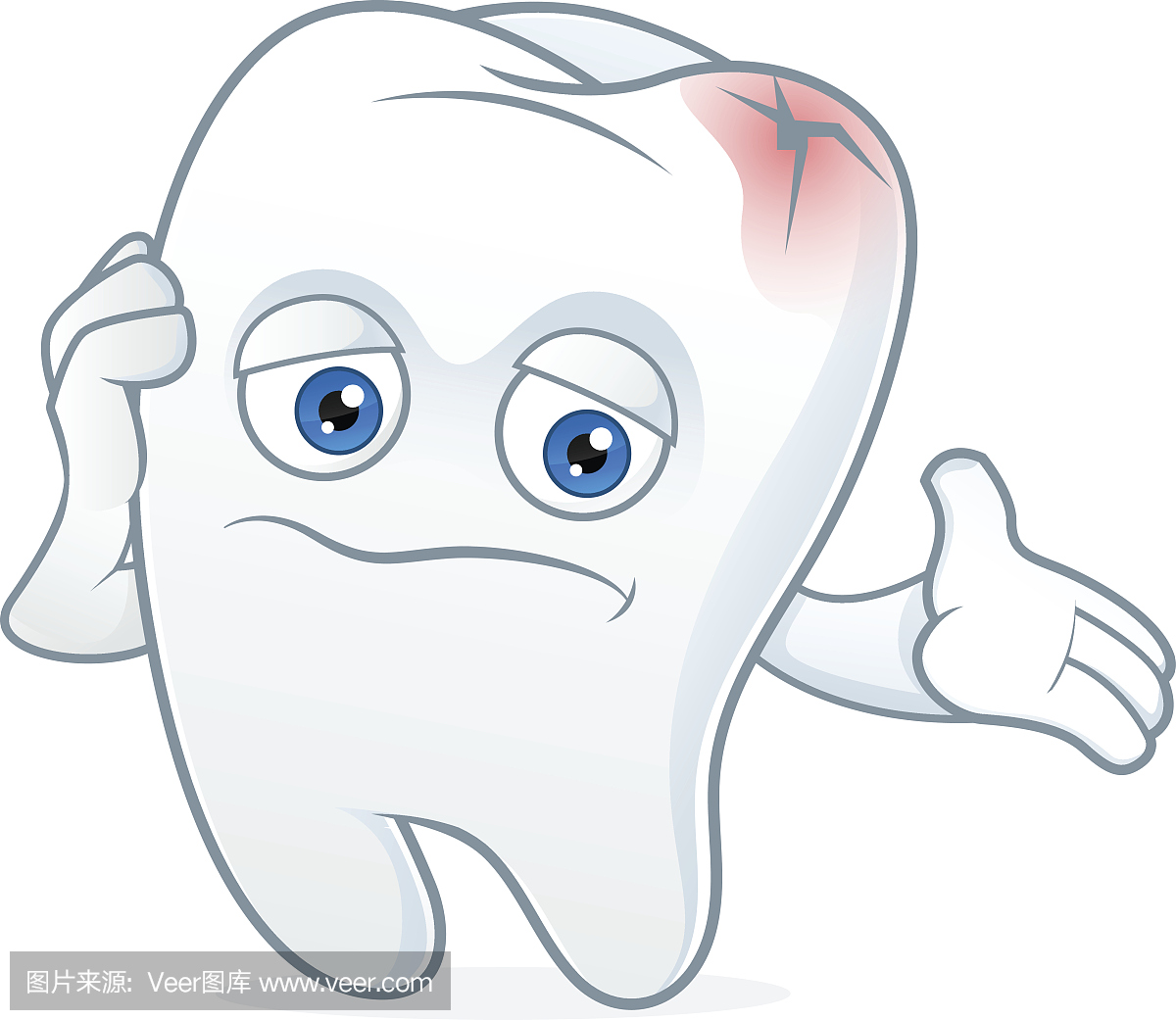 女性牙疼PNG圖案素材免費下載，可愛卡通圖片，尺寸4471 × 4480px - Lovepik