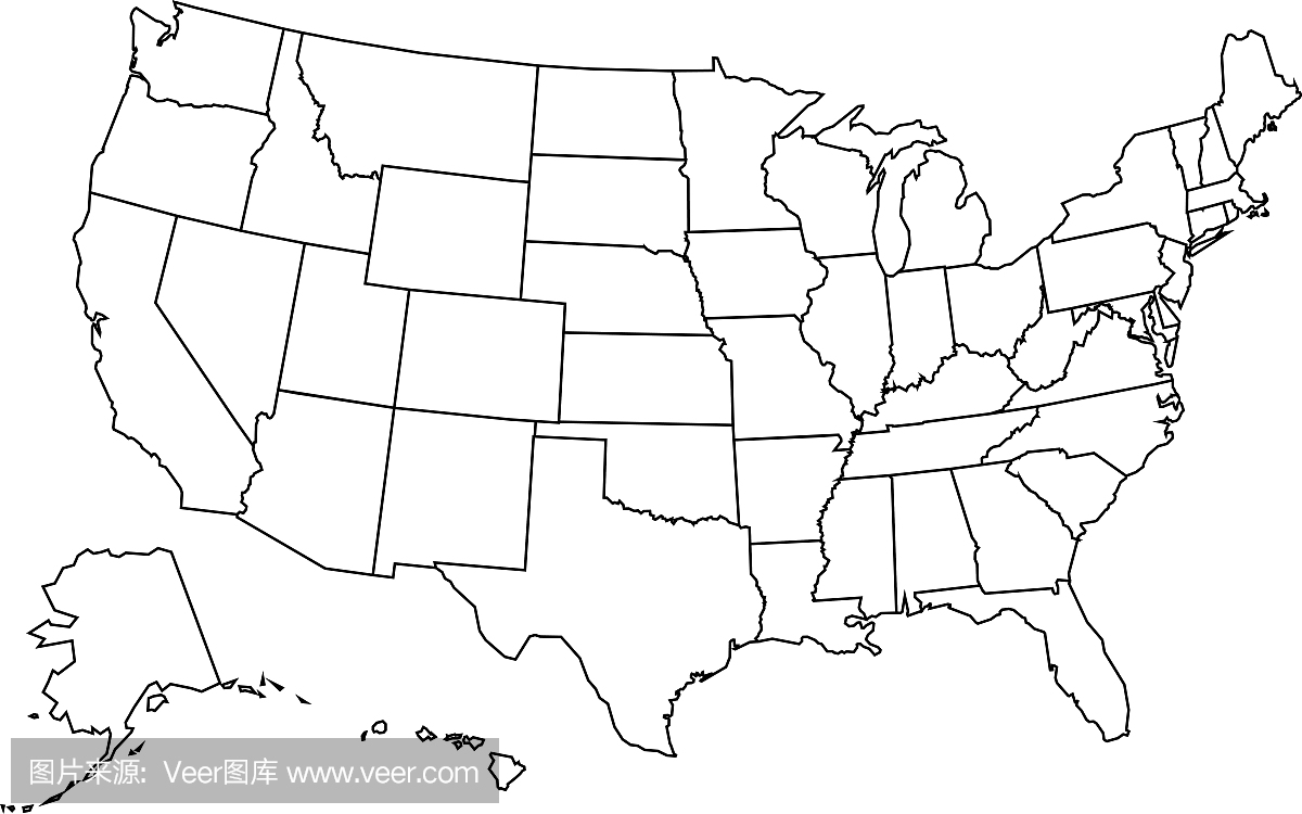美国地图大纲
