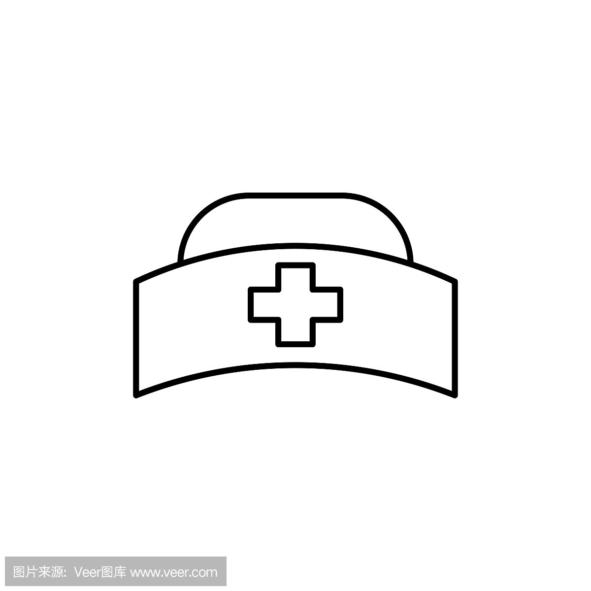 护士的帽子图标