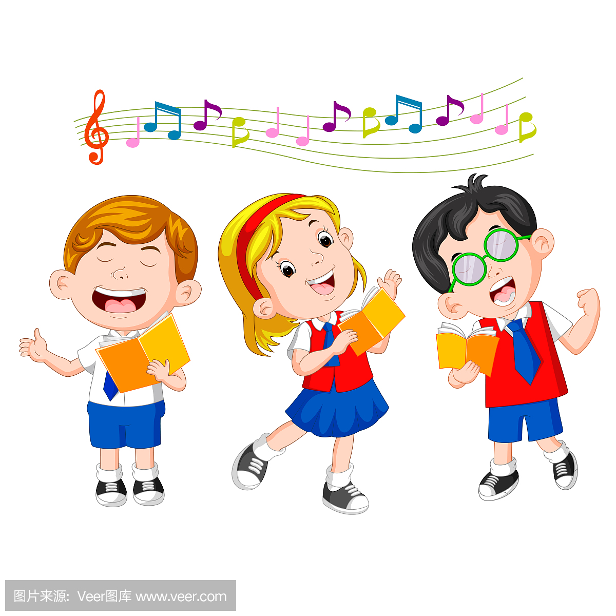 学校儿童唱歌