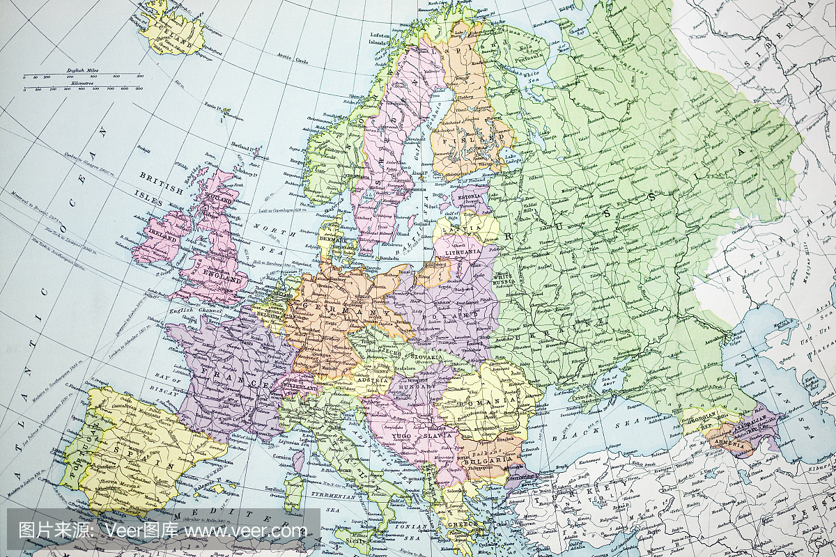 欧洲老地图