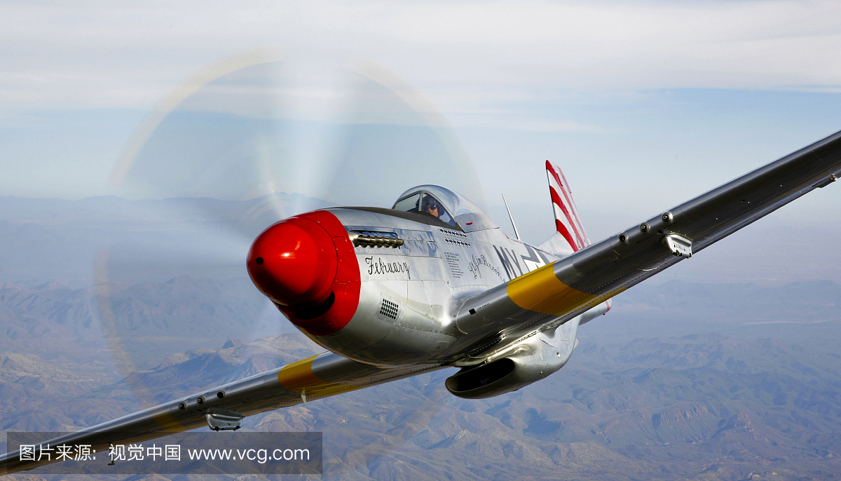 在美国亚利桑那州普雷斯科特附近的一架北美P