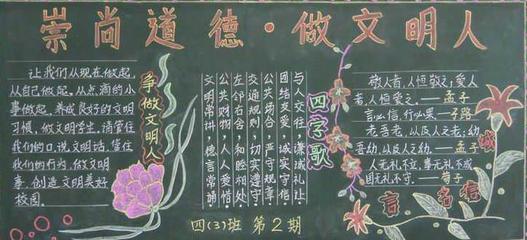 道德黑板报