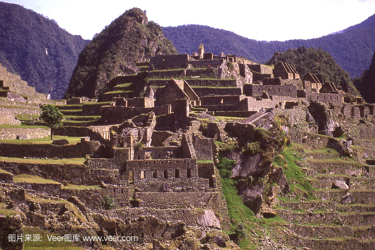 马丘比丘遗址和农业露台概述秘鲁南美洲