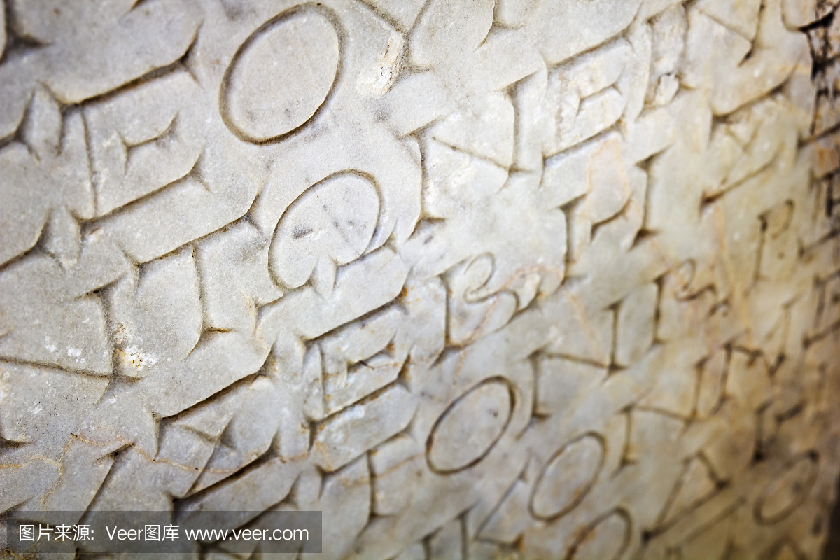 纪念碑,字母,水平画幅,古老的