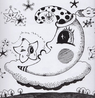 儿童画月亮和星星_六一儿童网-66kb