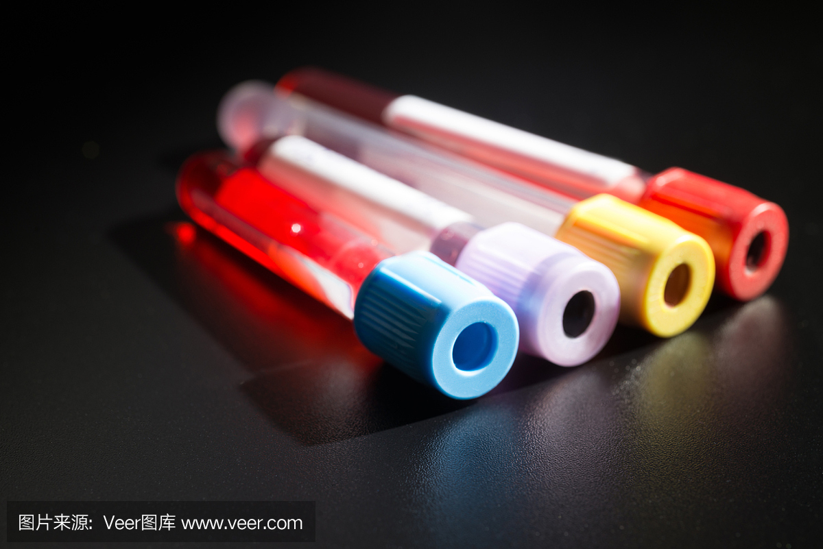 用于在实验室收集血液样本的真空管