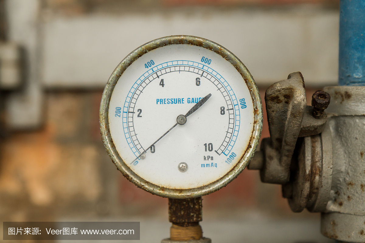 压力表连接到管道