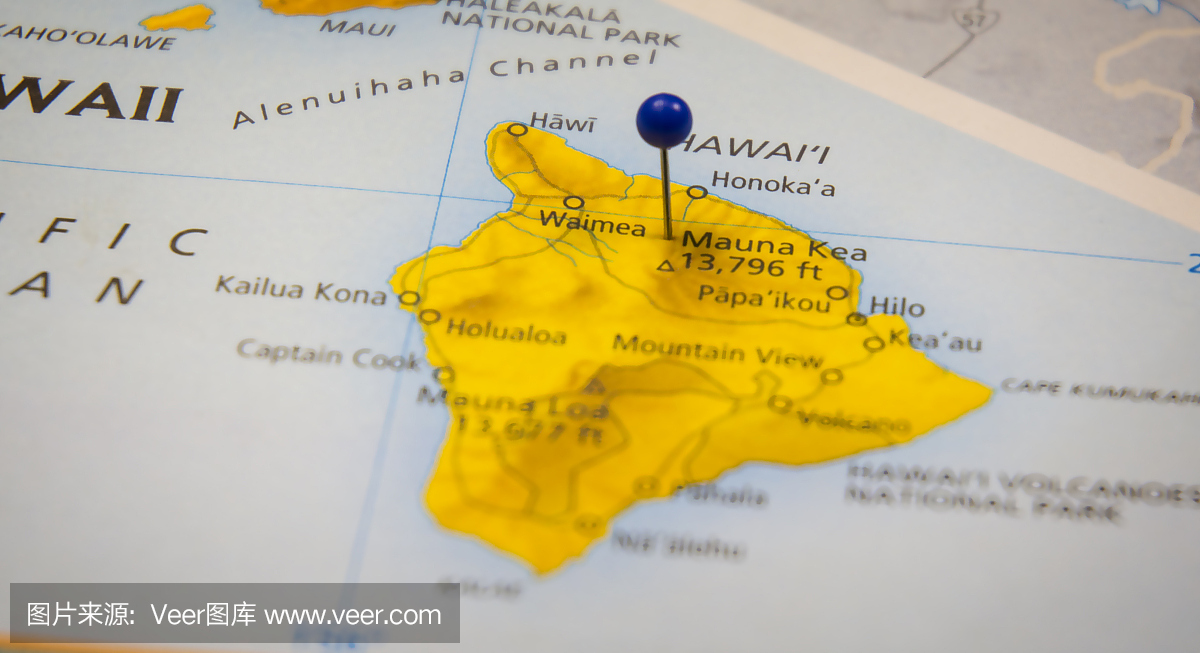 Mauna Kea夏威夷旅游地图
