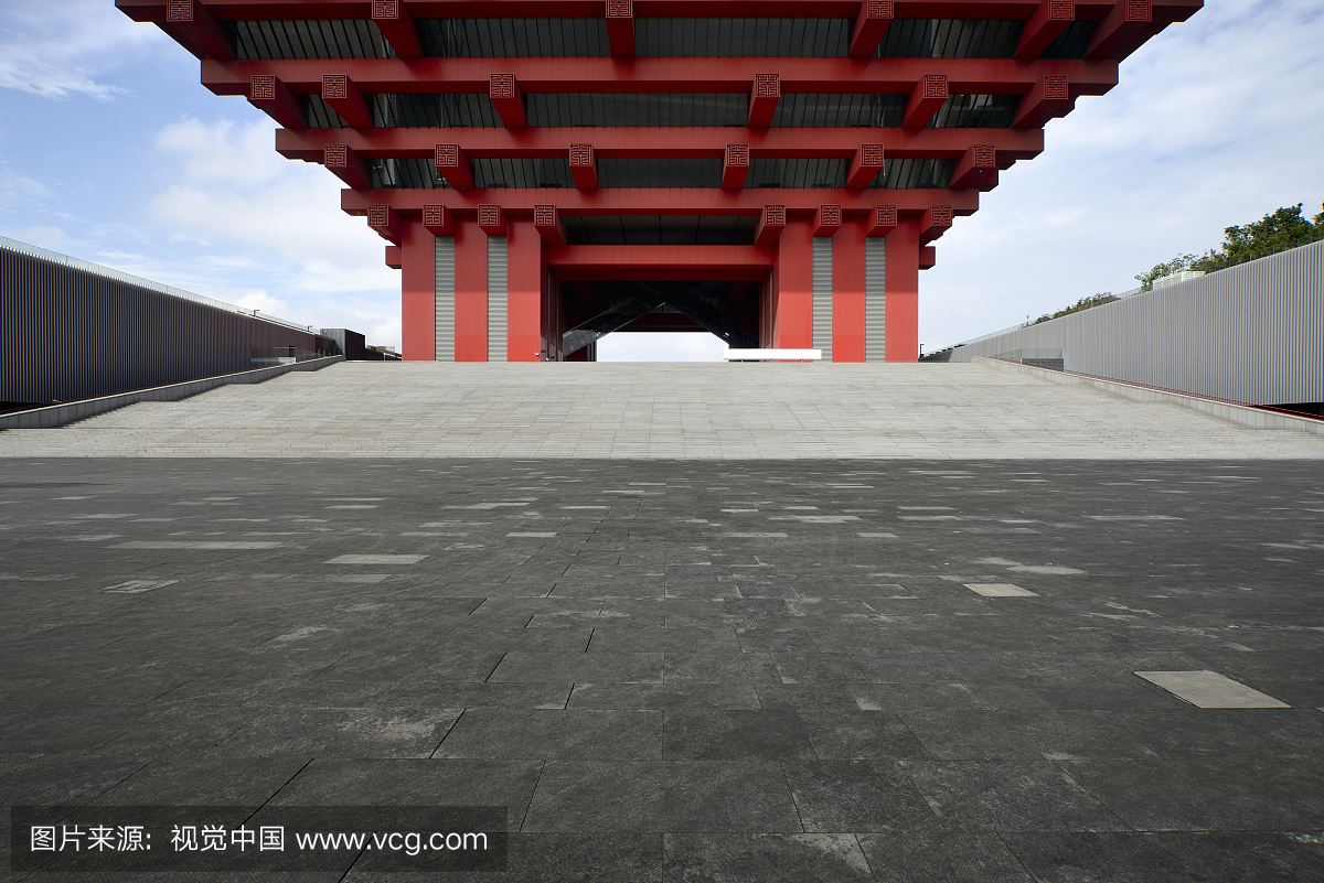 上海世博会中国馆和广场地面