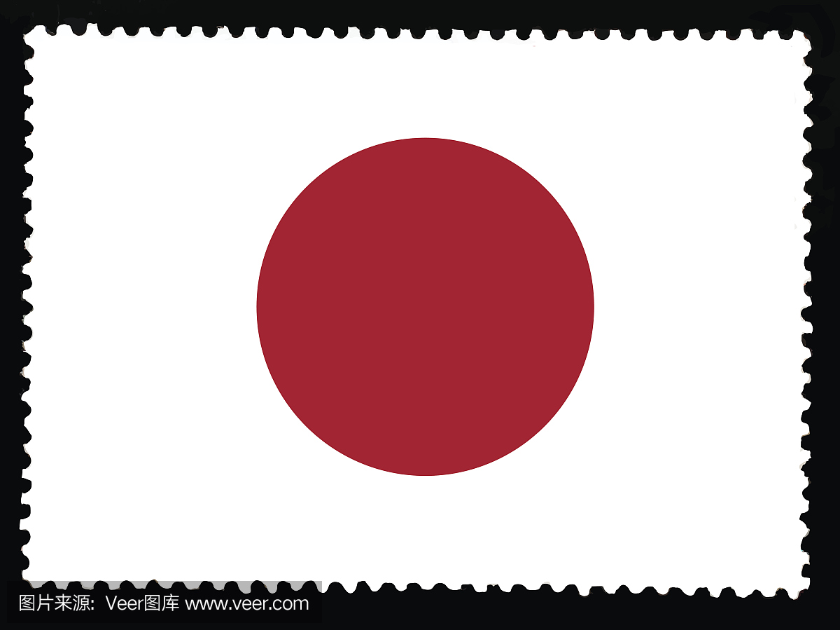 日本国旗。官方颜色和日本国旗的比例