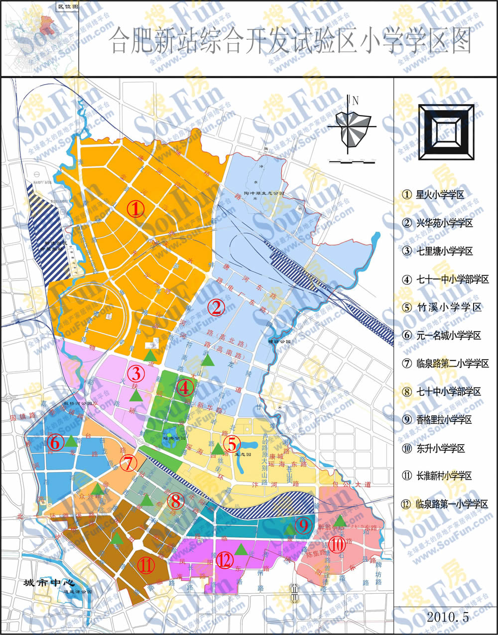 合肥各区划分地图2016图片