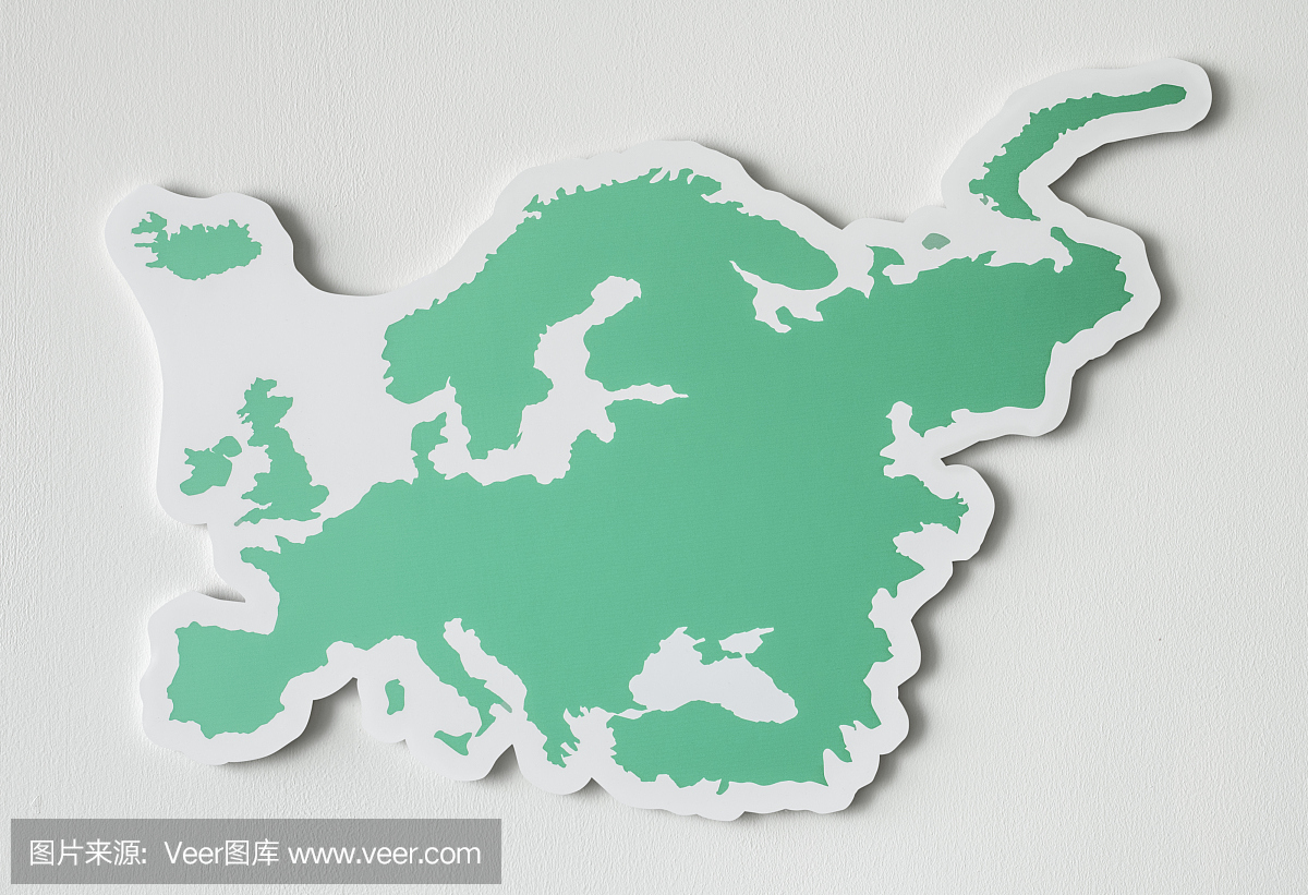 欧洲和国家的空白地图