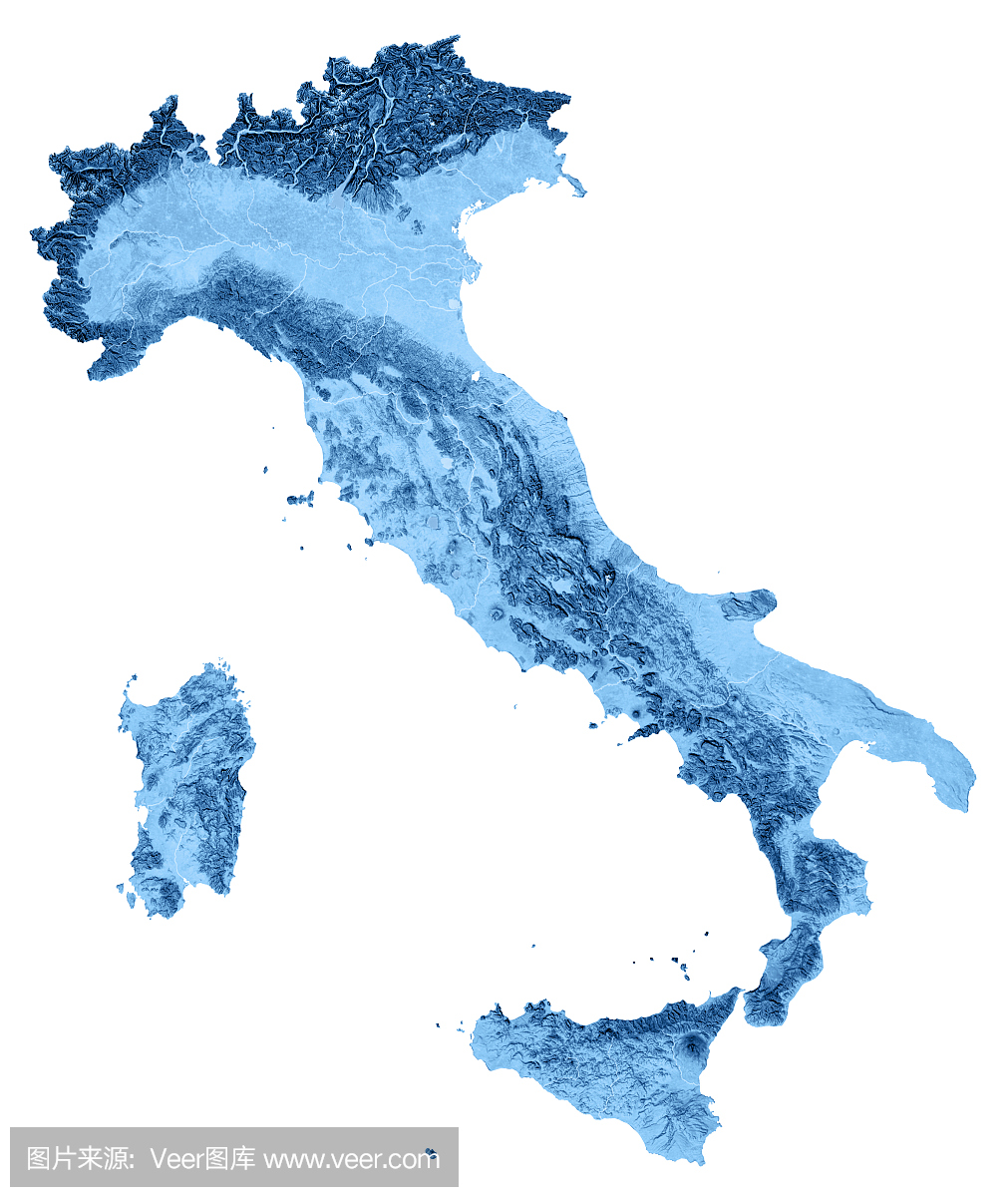 意大利地形图孤立