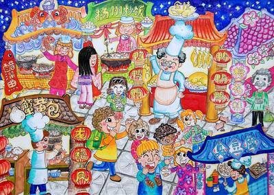 南京美丽家乡儿童画