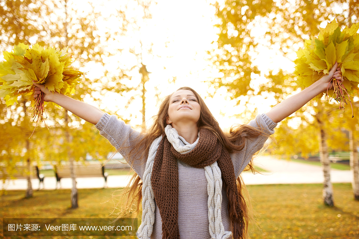 在秋天感觉真的很自由