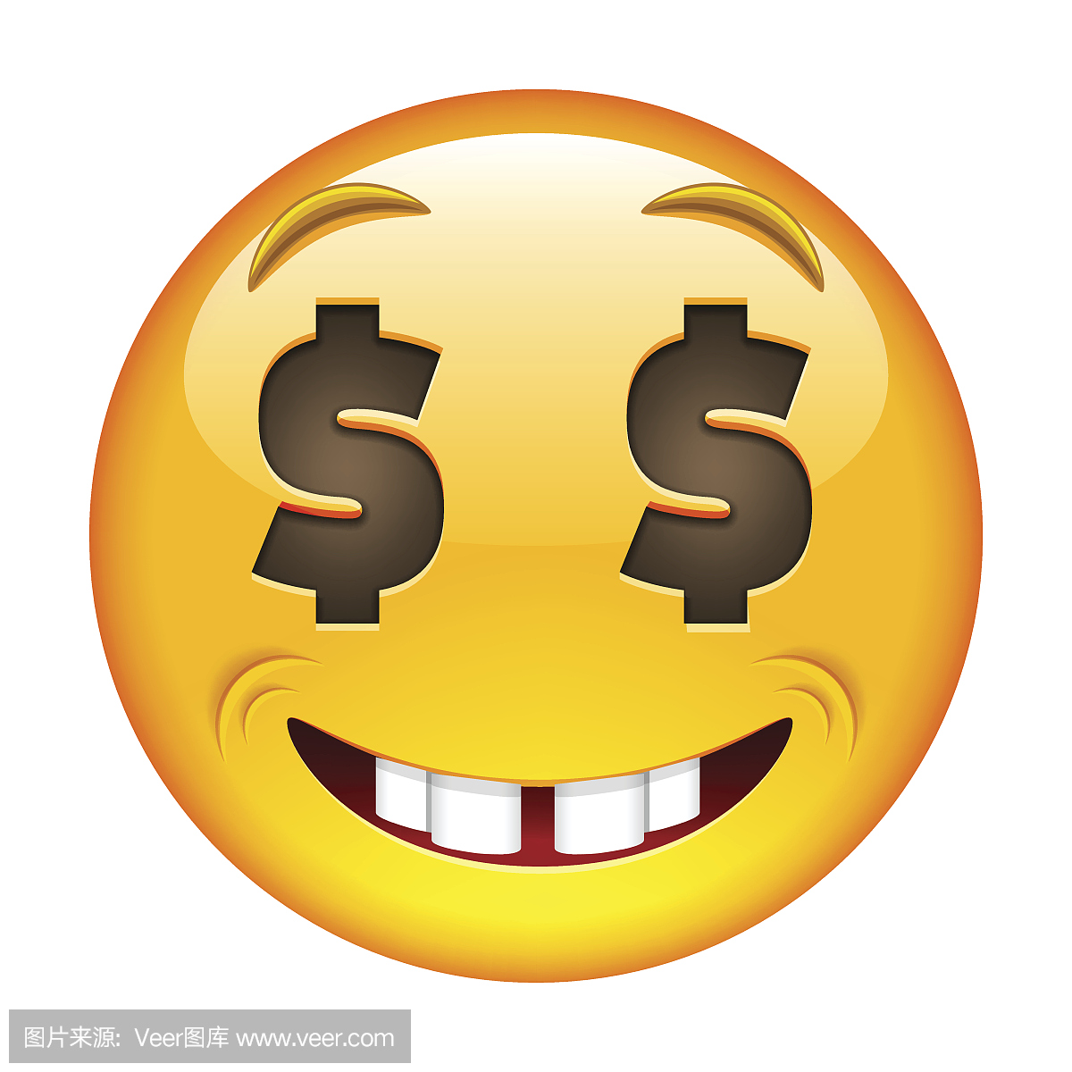 关于钱快乐的脸关于金钱快乐表情符号
