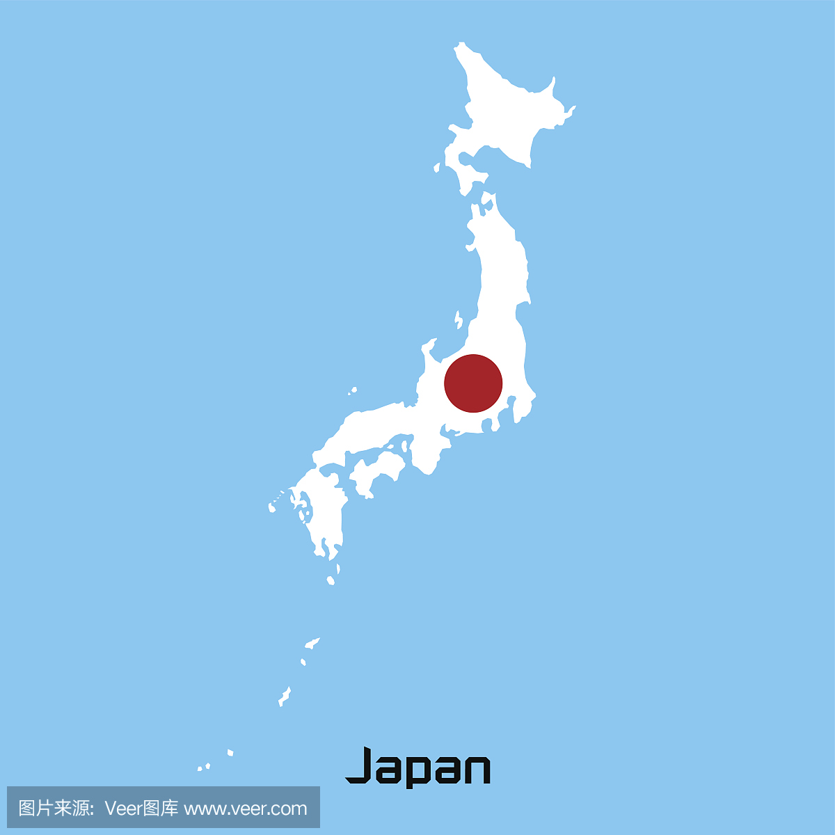 日本的矢量地图