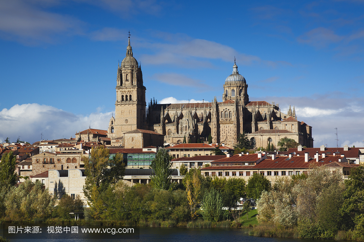 城镇,户外,萨拉曼卡,教堂