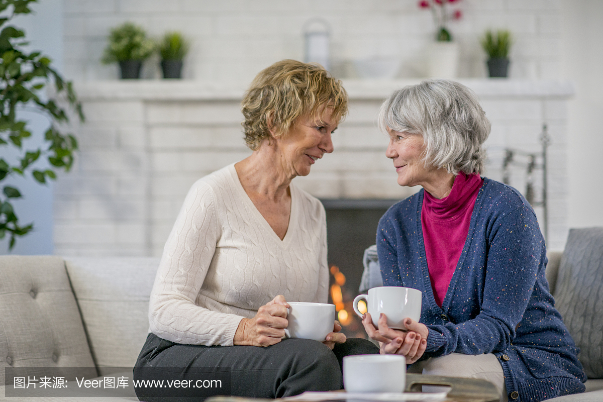 Chatting In A Living Room
