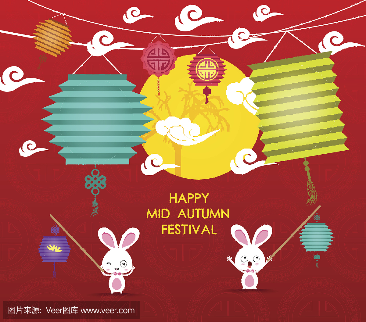 问候,灯笼,翻译,可爱的