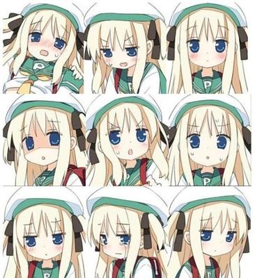 惊讶的动漫人物表情